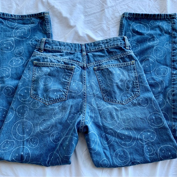 SOLD ❌ New Baggy jeans smiley printed faces size 27 - Picture 7 of 14